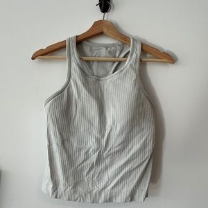 Lululemon Ebb To Street Cropped Racerback Tank Top - Mint - Size 8